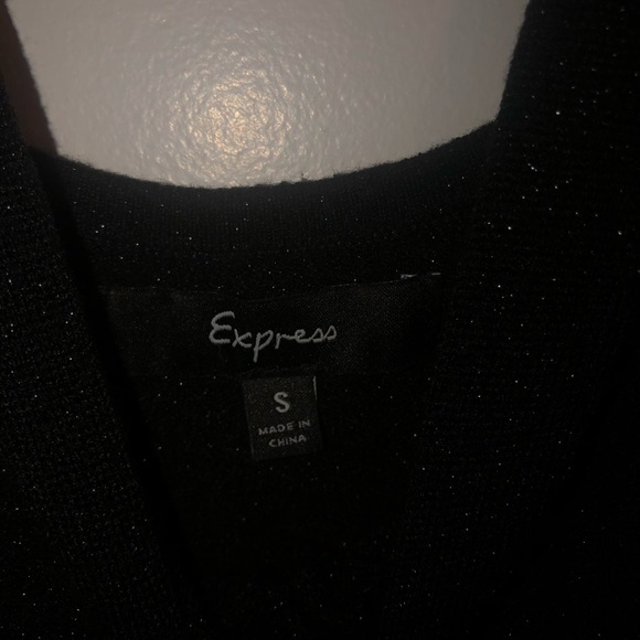 Sexy Black Express V-Neck dress Size S - Picture 4 of 4